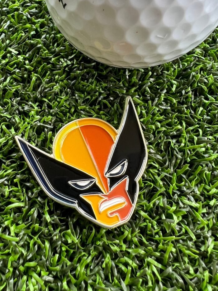 Classic Wolverine Golf Ball Marker magnetic enamel USA