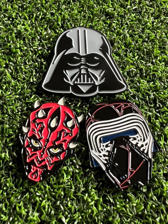 Star Wars Golfball Markers Vader Kylo Maul 3 Pack