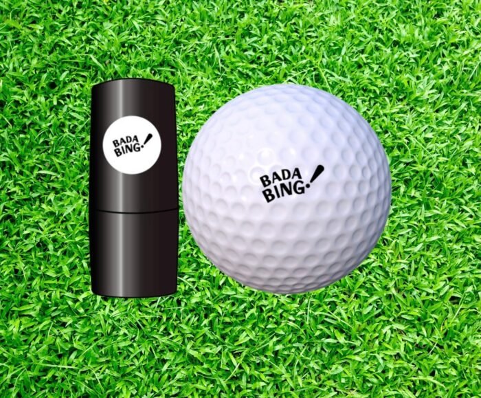 Golfball Stamp BADA BING! Permanent Ink Waterproof Sopranos