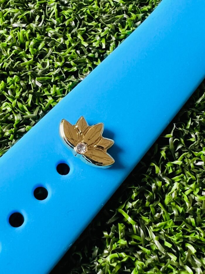 Flower design Watchband charm solid metal Apple watch Magicband