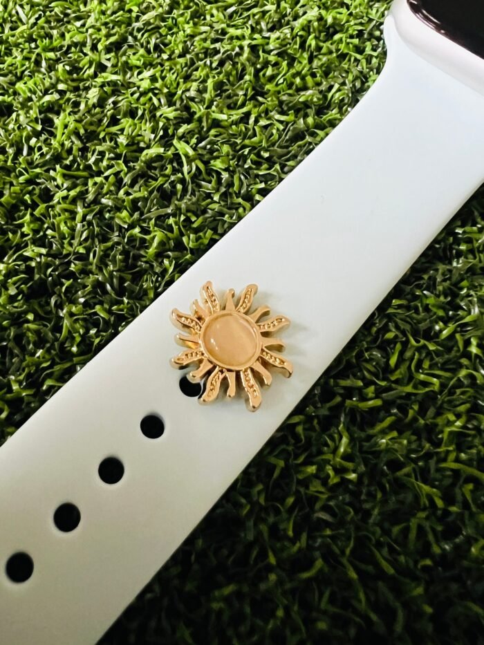 watchband charm gold sun Design Metal Apple watch Magic Band compatible