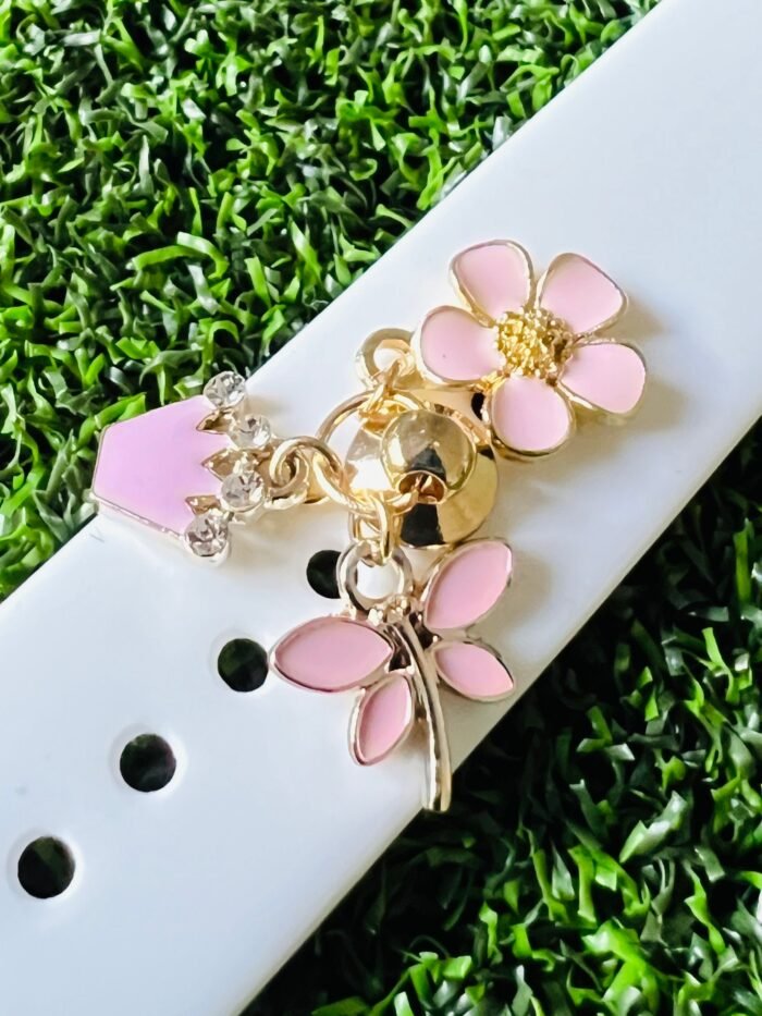 Watch Band Charms crown butterfly flower for Apple Watch or Magic Band