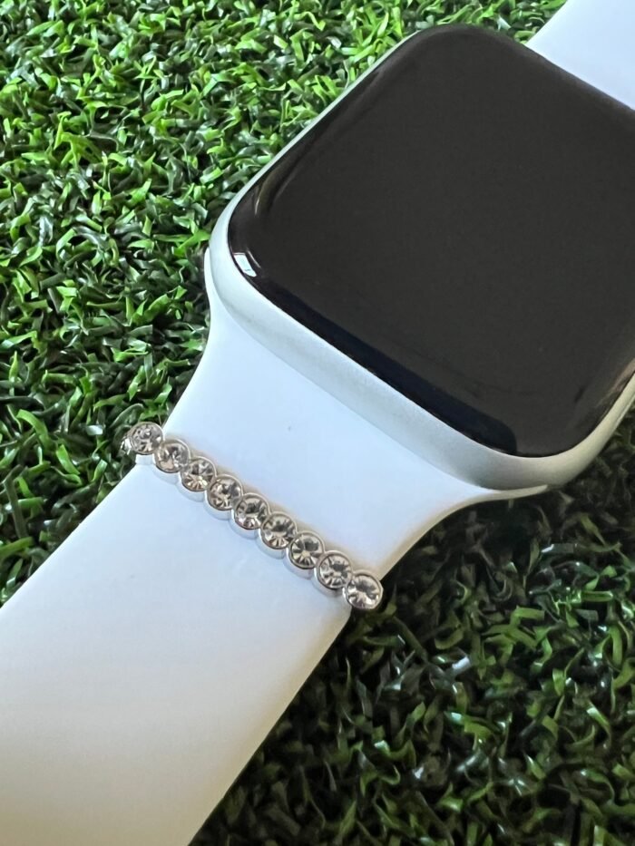 Watchband charm bling bar solid metal Apple watch Magicband slide