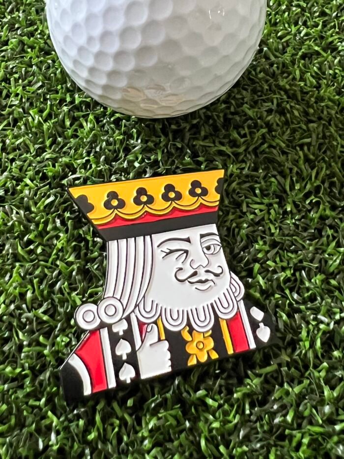 Golfball Marker King of Clubs Magnetic Ball Marker