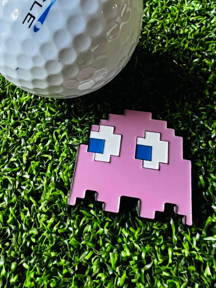 pacman ghost pinky golfball marker