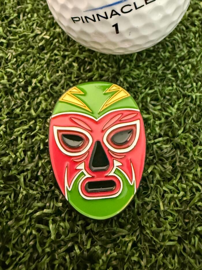 Luchador golfball marker green mask